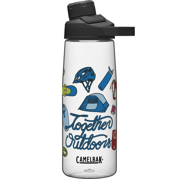CamelBak Chute Mag BPA Free Water Bottle with Tritan Renew - Magnetic Cap Stows While Drinking, 25oz, Wild Pride C30