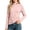 Pink, variant on Kids Cherry Embroidery Half Turtleneck Long Sleeve Base Shirt Thick Windproof Stretch Skin-Friendly Kids Thermal Top Dopamine Multi Color Versatile Layering Tee for Autumn Winter