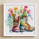 thumbnail image 4 of Hilo de Bordar Algodón Completo Wdftyju 18CT Impreso Pareja Botas 30x30cm, 4 of 9