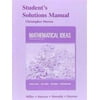 Student's Solutions Manual for Mathematical Ideas, Used [Paperback]