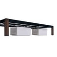 Mainstays Wood Slat Black Metal Platform Bed Frame with Wood Legs, Full