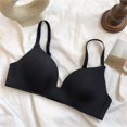 thumbnail image 1 of Sujetador Sexy de seda de hielo sin costuras para mujer, de realce Bralette, lencería fina de estilo Smiple, Copa AB, ropa interior femenina con escote en V profundo, 1 of 4