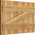 thumbnail image 2 of 26 7/8"W X 18"H Timbercraft Five 5 3/8" Boards Joined Board-N-Batten Shutters W/Z-Bar, Rough Sawn Western Red Cedar (Per Pair), 2 of 13