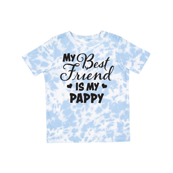 Inktastic My Best Friend is My Pappy with Hearts Boys or Girls Toddler T-Shirt