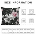 thumbnail image 5 of Chilfamy Pink Cherry Blossom Pillow Covers ,Japanese Style Watercolor Botanical Flowers Reversible Throw Pillow Covers Cases,Luxury Silvery Sequin Print Square Cushion Covers Set for Bedroom, 5 of 5