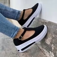 thumbnail image 1 of Chaussures de Marche pour Femmes avec Plateforme à Enfiler Vintage Respirantes, 1 of 5