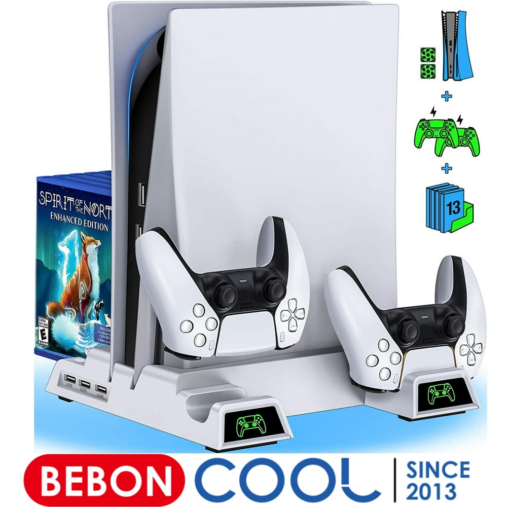 BEBONCOOL PS5 Cooling Stand for Playstation 5 Console, PS5 Stand with