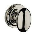 thumbnail image 3 of Baldwin Reserve Hdelltrr150 Half Dummy Ellipse Knob and Traditional Round Rose Satin Nickel Finish, 3 of 7