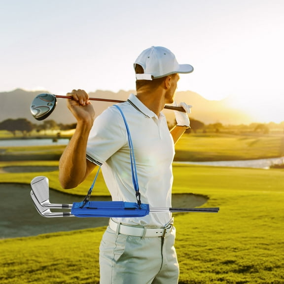 HONMEET Golf Club Bags Golf Stand Bag Blue Nylon for Men with Universal Wide Shoulder Strap 1Pcs 11.8x2.4x2.0in