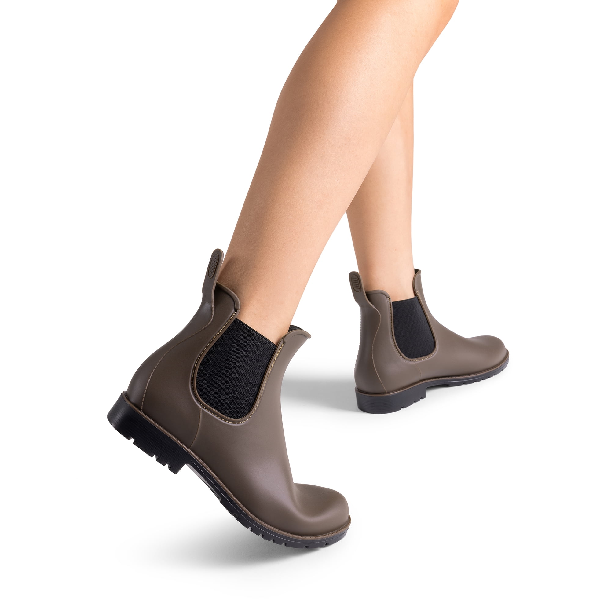 DREAM PAIRS Women's Ankle Rain Boots Chelsea Short Boots Waterproof Elastic Slip On Lightweight Comfortable Garden Outdoor Shoes