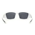thumbnail image 4 of Mens Xloop Thick Temple Sport Biker Wrap Sunglasses White Black, 4 of 4