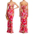 thumbnail image 4 of Vestido De Tirantes Finos Vestido de fiesta de cóctel con estampado de flores sin espalda con tirantes finos para mujer (rojo L) Ygjytge para Mujer Rojo T L, 4 of 9