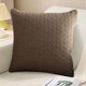 thumbnail image 3 of Funda de almohada plisada de terciopelo de 45 x 45 cm | Funda de cojín de sofá de terciopelo suave de color liso | Funda de almohada con soporte lumbar y cremallera oculta para oficina, protecci, 3 of 5