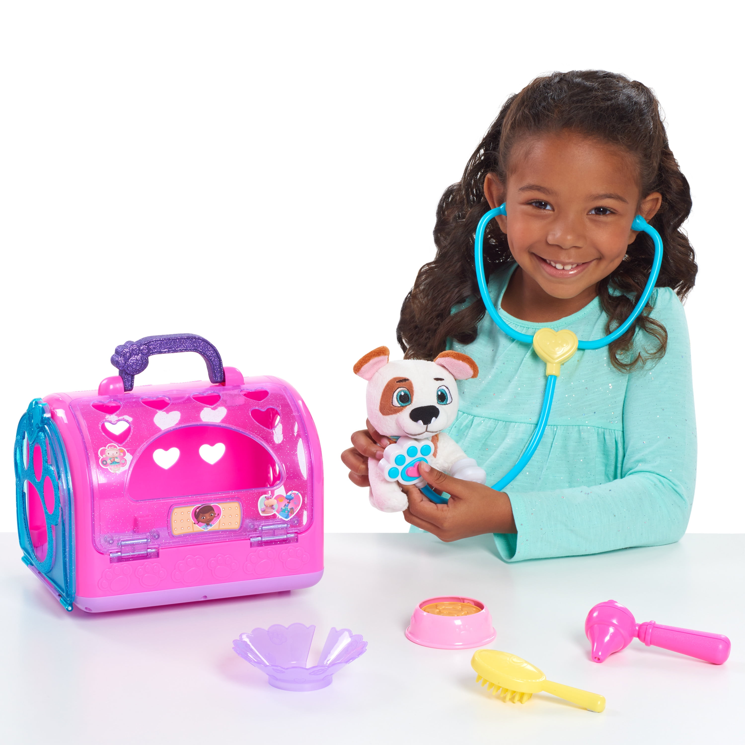 Doc McStuffins Pet Rescue On-the-Go Carrier, Oliver, Officially Licensed Kids Toys for Ages 3 Up, Gifts and Presents