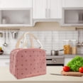 thumbnail image 3 of Unique Bargains 1 Pc Portable Thermal Lunch Bag for Work 10.24"x7.09"x8.27" Pink Pink, 3 of 5