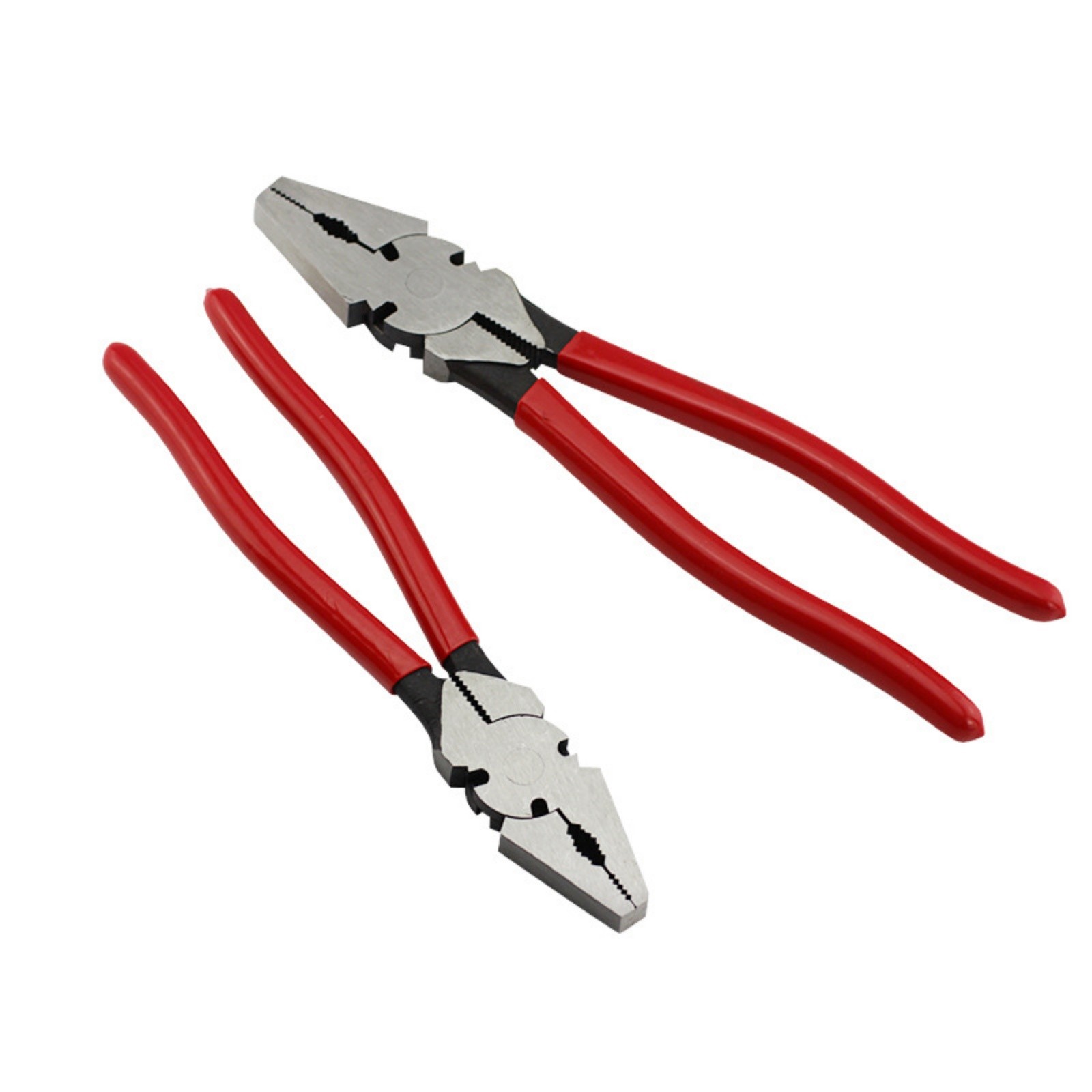 10" / 12" Heavy Duty Combination Pliers HT428A01 – Carbon Steel Linesman Pliers with Wire Cutter, Serrated Grip, and Insulated Handles for Electrical and Mechanical Work
