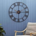 thumbnail image 5 of Reloj de pared grande para decoración del hogar de 23,6 pulgadas, relojes de arte de hierro que no hacen tictac BANYUO Electrónica, 5 of 5