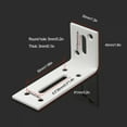 thumbnail image 3 of Heavy Duty Wall Mounting Bracket Metal L Shape Bracket Adjustable Wall Support Table Shelf 80 120 180mm Industrial Corner Shelf, 3 of 9
