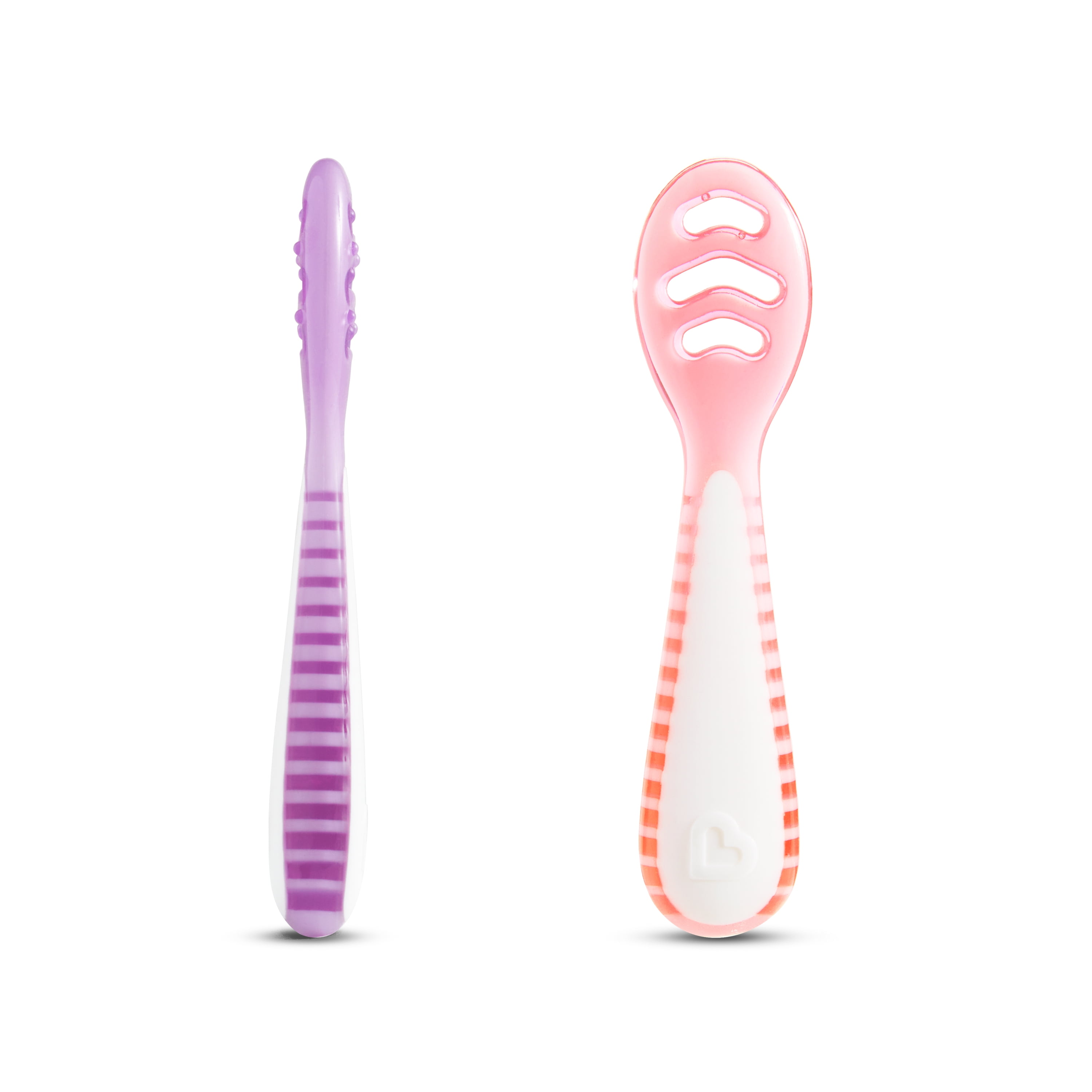 Munchkin® Gentle Dip™ Multistage First Infant Spoons, Pink/Purple, Unisex, 3 Pack