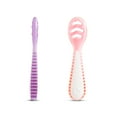 thumbnail image 6 of Munchkin® Gentle Dip™ Multistage First Infant Spoons, Pink/Purple, Unisex, 3 Pack, 6 of 9