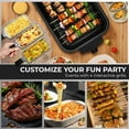 thumbnail image 6 of SUSLAS Electric Indoor Grill & Griddle, 1500W Smokeless Design with 3 Removable Nonstick Plates, Dishwasher Safe, Adjustable Temperature Control for Indoor Cooking(black), 6 of 10