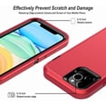 thumbnail image 5 of iPhone 11 Pro Max Heavy Duty Case {Shock Proof Case with 3 Layer Rubber, Shatter Resistant, [Tough Armour] Rugged Case Compatible for iPhone 11 Pro Max} Red, 5 of 6