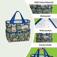 thumbnail image 4 of Garden Tool Bag,French Bulldog Sunflowers Floral Garden Tool Organizer,Garden Gifts,Waterproof Multi-Pocket Garden Tool Storage 11.8x5.5x11.4 Inch(Tools NOT Included), 4 of 6