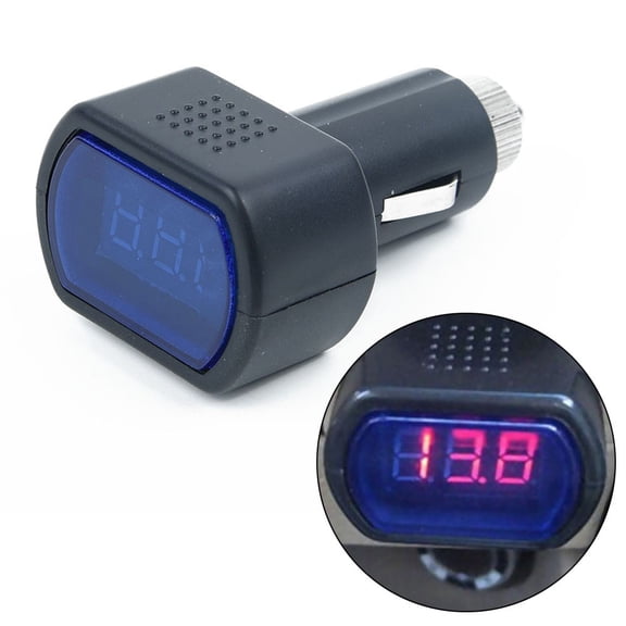 LED Display Cigarette Lighter Car Auto Battery Tester Voltage Voltmeter