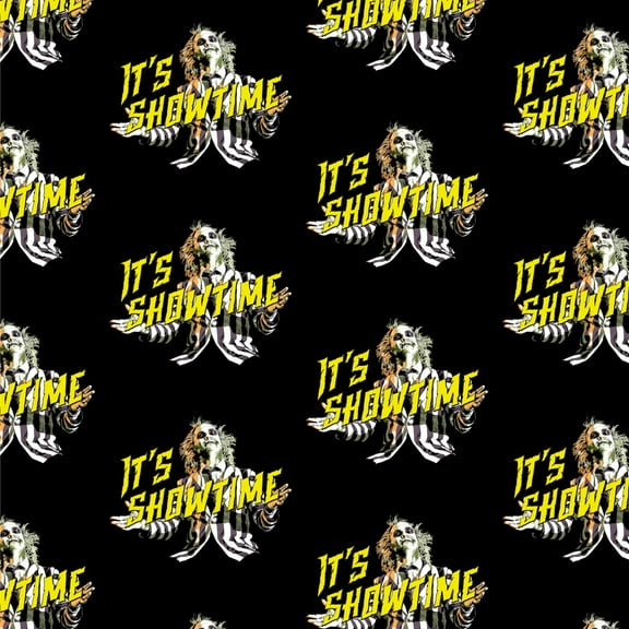 Beetlejuice It's Showtime Premium Roll Gift Wrap Wrapping Paper