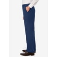 thumbnail image 3 of KingSize Men's Big & Tall Relaxed Fit Wrinkle-Free Expandable Waist Plain Front Pants, 3 of 4