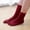 Wine, variant on Womens Crew Toe Socks Athletic Running Proper Toe Alignment Breathable Solid Color Cotton Long Finger Socks Women's Long Tube Warm Toe Socks Wicking Athletic Socks