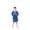 Royal Blue, variant on BC BARE COTTON Kids Microfiber Fleece Hooded Robe - Girls - Navy Blue - Xlarge