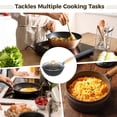 thumbnail image 5 of Small Wok Pan with Lid, 8" Non-stick Mini Frying Pan, Compact Coating-less Cast Iron Skillet with Wooden Handle for Induction, Gas, Ceramic Stove, 5 of 5