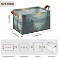 thumbnail image 7 of Yayeee Foldable Storage Basket for Shelves with Handles Waterproof Cloth Bins, Forest House, 7 of 7