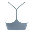 thumbnail image 5 of vigerkar Womens Y Sports Bras Yoga Top with Cups Spaghetti Thin Strap Workout Bra Tops (Light Blue, XL/10), 5 of 9