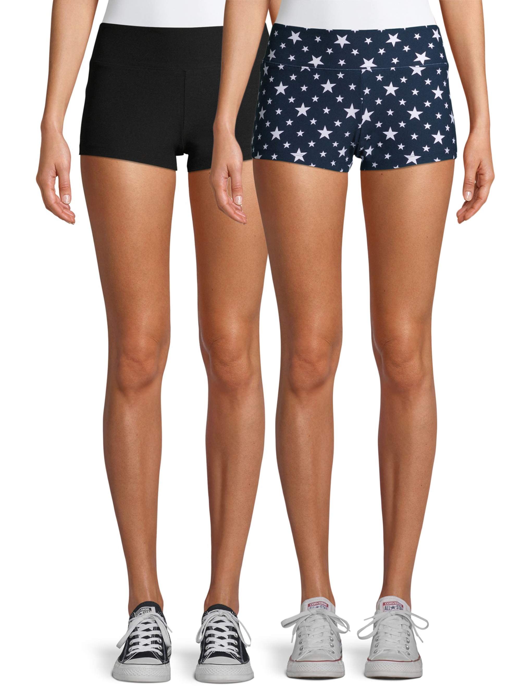No Boundaries Junior's Knit Crop Shorts 