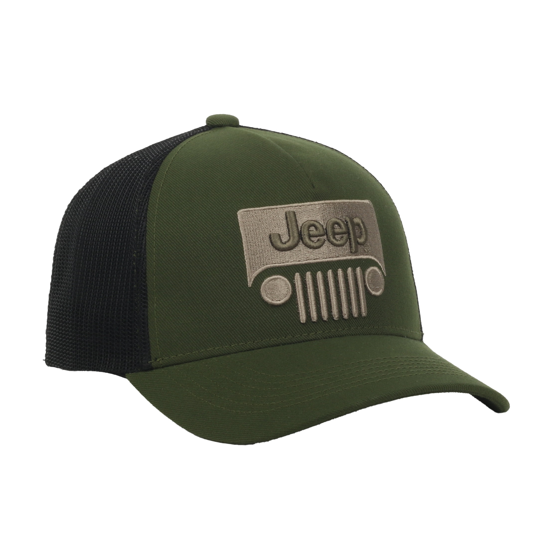 Structured 5-Panel Jeep Grill Logo Cap