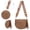 colorA, variant on EDFRWWS Nylon Crossbody Bag Zipper Bum Bag Spacious Sling Shoulder Bag for Women (Beige)