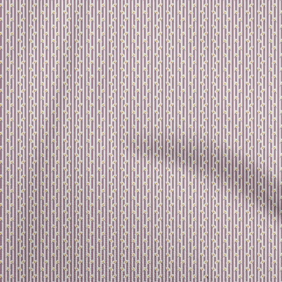 oneOone Velvet Wine Fabric Floral Sunflower With Strips Sewing Craft Projects Fabric Prints By Yard 58 Inch Wide