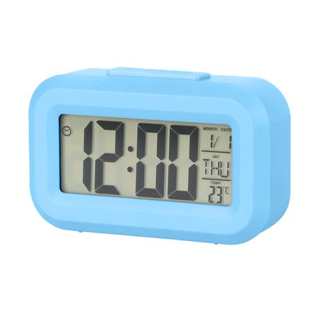 Kugisaki Digital Alarm Clock Digital Clock Displaying Temperature with LED Display for Bedroom Home Living Room Office
