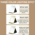 thumbnail image 3 of HELIAHOO Makeup Mirror Vanity Mirror with Lights, 180° Rotation Support Touch Screen with Waterproof Leather Case, Infinite Dimming, Portable USB Charging, One Touch Switch, Women Gift CJ915-79882, 3 of 9
