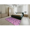 thumbnail image 4 of Ahgly Company Indoor Square Patterned Pink Plum Purple Area Rugs, 7' Square, 4 of 6