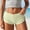 Yellow, variant on Cute Micro Pajamas Shorts for Women Low Rise Side Slit Ruched Lounge Shorts Pj Bottoms Purple S(S)