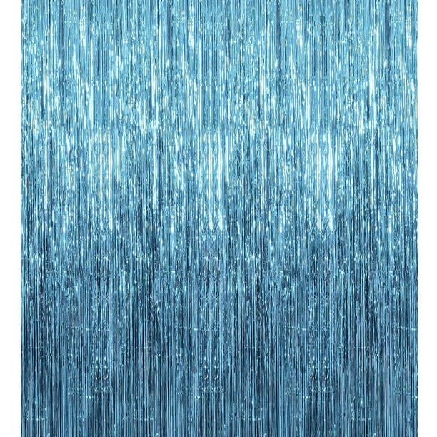 2/3Pcs Foil Fringe Curtain Door Curtain Metallic Tinsel Photo Backdrop Party Wedding Decoration