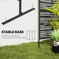 thumbnail image 4 of Outsunny Metal Outdoor Privacy Screen, 78" H x 48" W Decorative Privacy Fence Screen, Black, 4 of 9