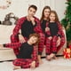 thumbnail image 3 of 2023 New Family Christmas Pajamas Set Plaid Patchwork Support DIY Blank Sleepwear Mom Dad Kids Baby Dog Matching Outfit Soft Pjs, 3 of 4
