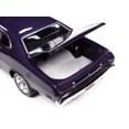 thumbnail image 5 of 1970 Plymouth Duster 340 Violet Metallic with Black Stripes "Mecum Auctions" 1/18 Diecast Model Car by Auto World, 5 of 6