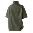 thumbnail image 7 of Avirosel Men's Casual Color Block Short Sleeve Cage Jacket Half Zip Breathable Athletic Training Apparel for Outdoor Activities Army Green, 7 of 7