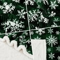 thumbnail image 6 of Christmas Sherpa Throw Blanket Super Soft Flannel Fleece Blanket for Bed Sofa Couch Thick Winter Holiday Warm Cozy Christmas Decorative Blanket 50''''x60'''', Green Snowflake, 6 of 8