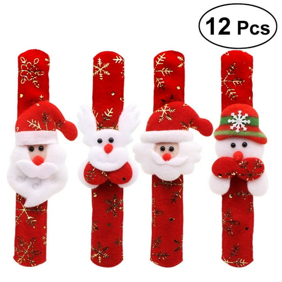 LEEYNEER Bracelet de Fête de Noël, Bracelet Père Noël, Sac de Fête, Nouveau Banding, Bracelets de Noël, Bonhomme de Neige